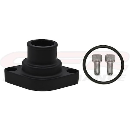 Cfr Performance CFR HZ-6002-PBK Chevy Small Block-Big Block Aluminum Straight Water Neck, Black HZ-6002-PBK